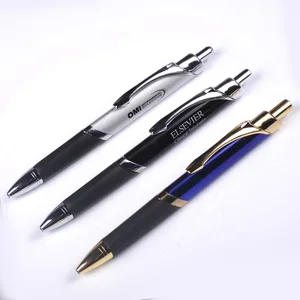 Classic Style Click Triangle Shape Metal Ball Pen with Custom logo