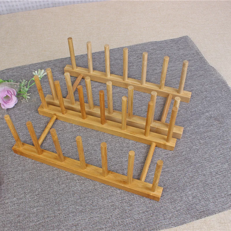 Экологически чистая бамбуковая сушилка для посуды для кухни оптом