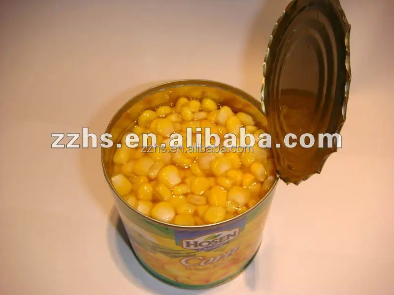 Canned Crop yellow sweet corn in Tins Fresh Sweet Corn Choice Vegetable