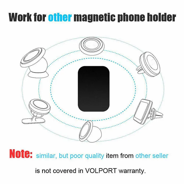 Metal Plate Disk Iron Sheet Magnet Mobile Phone Holder Iron Plate Sticker for Magnetic Car Phone Holder