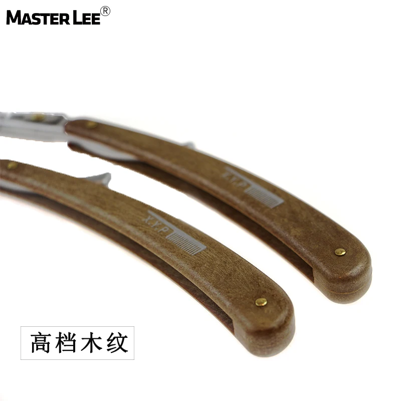 
Бренд Masterlee, Парикмахерская бритва с пятью лезвиями, бритва с деревянной ручкой, безопасная бритва 