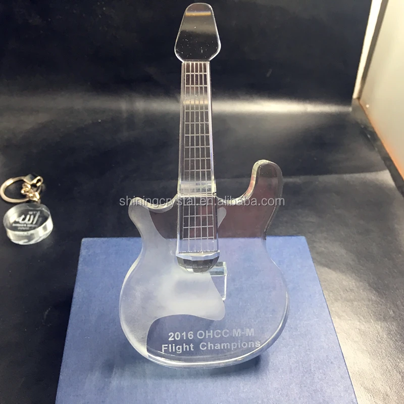 Crystal Guitar Award Trophy Musical Award Buy New Design Crystal Trophy Award Crystal Guitar Award Guitar Award Product On Alibaba Com