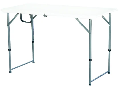 Оптовая продажа, 4-футовый пластиковый складной стол с регулируемой высотой