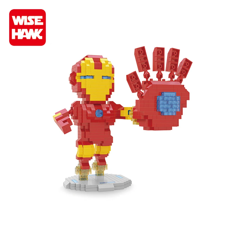 Wisehawk ABS Mini Super Heroes Figure Educational Construction Toy Plastic Model Toy for Kids Aged 5-7 Years