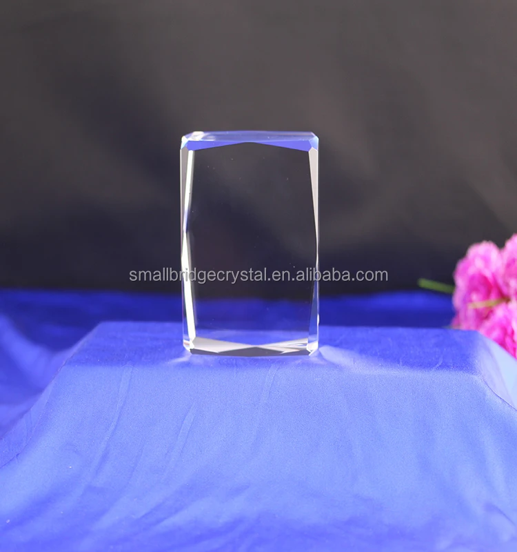 wholesale customized 3d laser blank crystal cubes for engraving