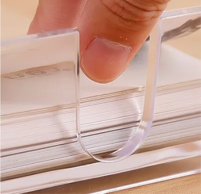 Прозрачный пластиковый акриловый настольный офисный Держатель для визиток ZNS00001
