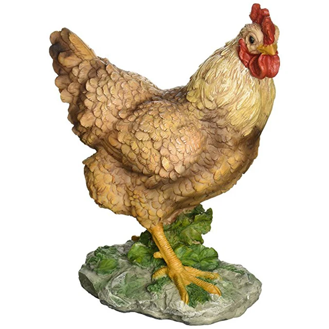 Customized Made Resin Decorative Easter Hen Statue Chicken Garden ...