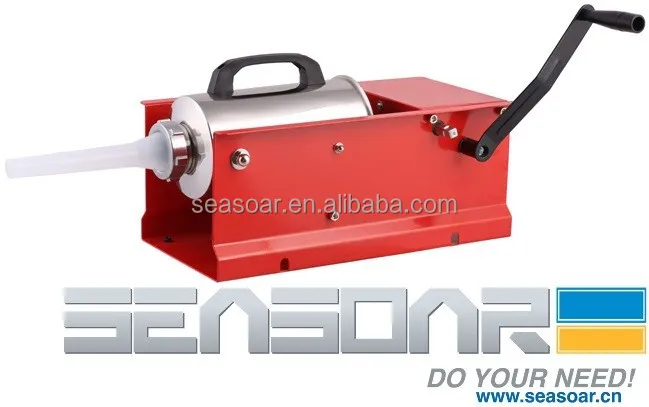 Оптовая продажа, домашний горизонтальный наполнитель для колбасы 3 кг 4 кг с двумя скоростями и подставкой для кухни ODM OEM