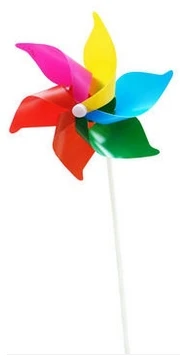 50 piece lot pvc 6 10 20cm Classic Toys solids multicolors Wind Spinner Whirligig Garden Windmill