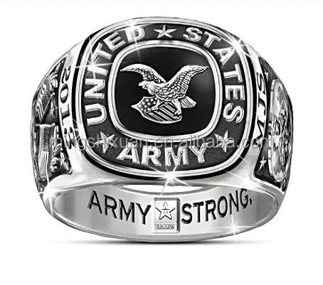 Stainless Steel Army Rings US Army Jewelry Collection