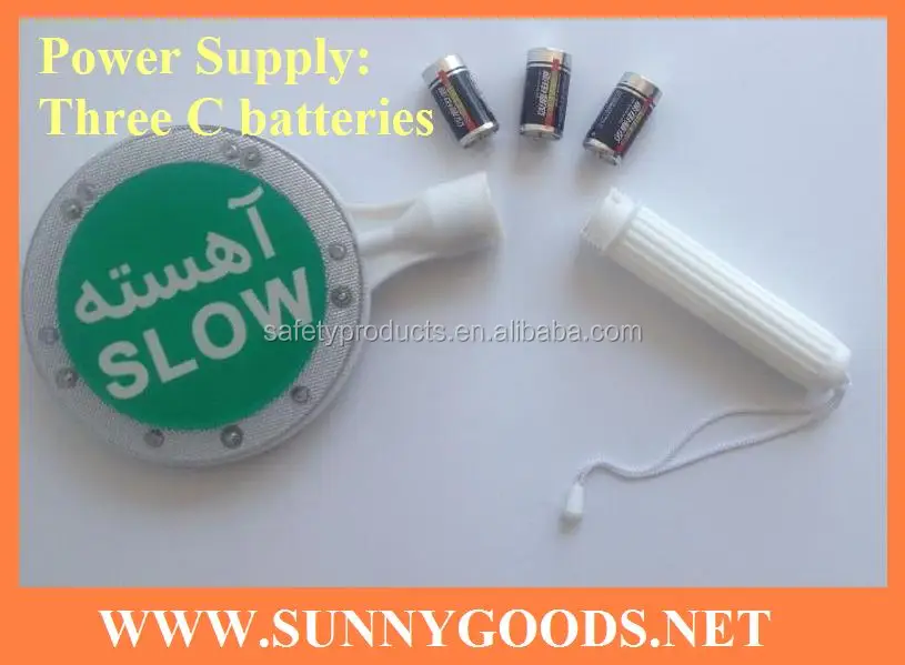 High Quality Led Stop and Go Hand Held Electronic Traffic Signs