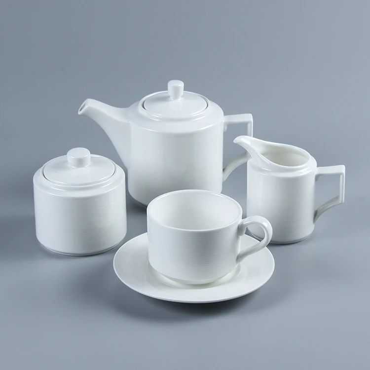 Xiao Bai's Modern Angular White Glazed Porcelain Teapot, 150 ml