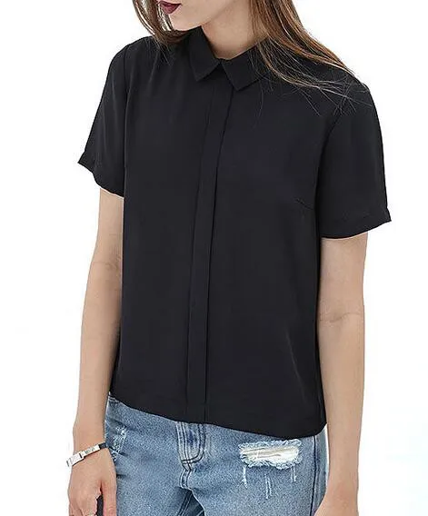 Wholesale EY1689B-Blusa de corta para mujer, blusa negra elegante, 2016 From m.alibaba.com