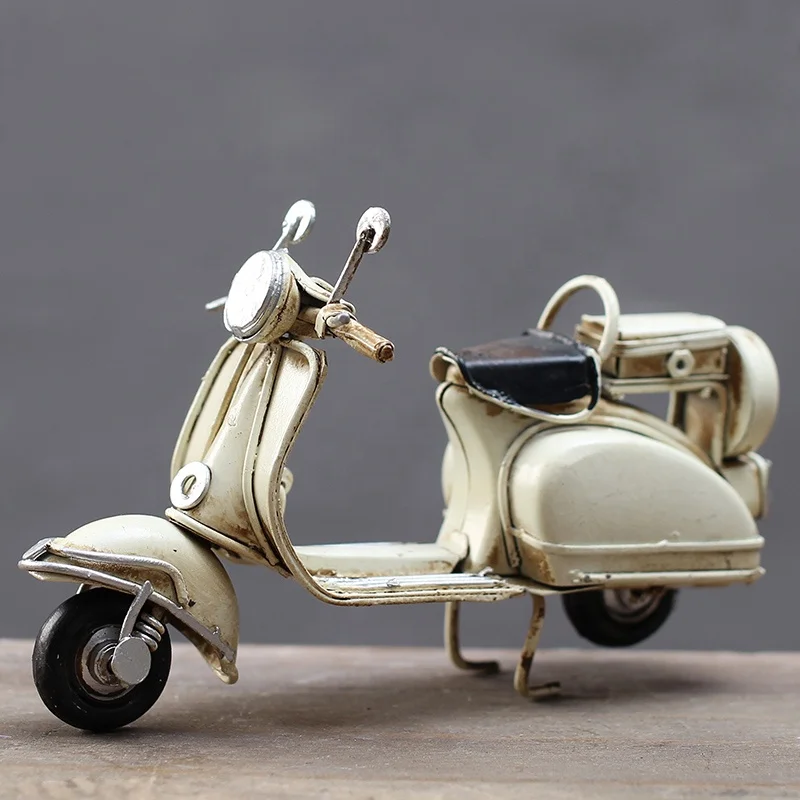 
Античное металлическое ремесло, украшение для дома, винтажный скутер, детская игрушка на день рождения, подарки, креативные поделки для дома, паба, офиса, украшение 
