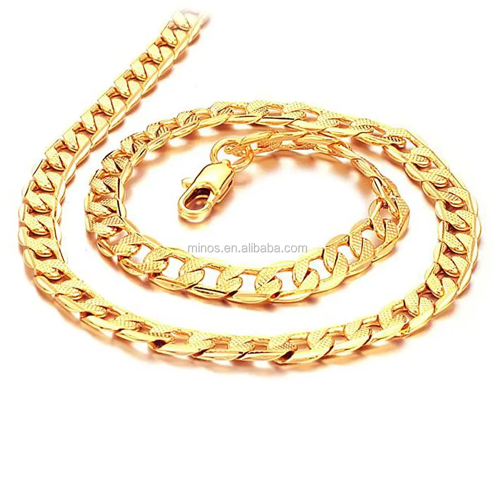 24k Gold Plated 8mm Chain Jewelry China 