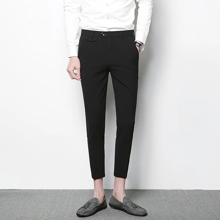 Textured Formal Trousers In Light Grey B95 Mario