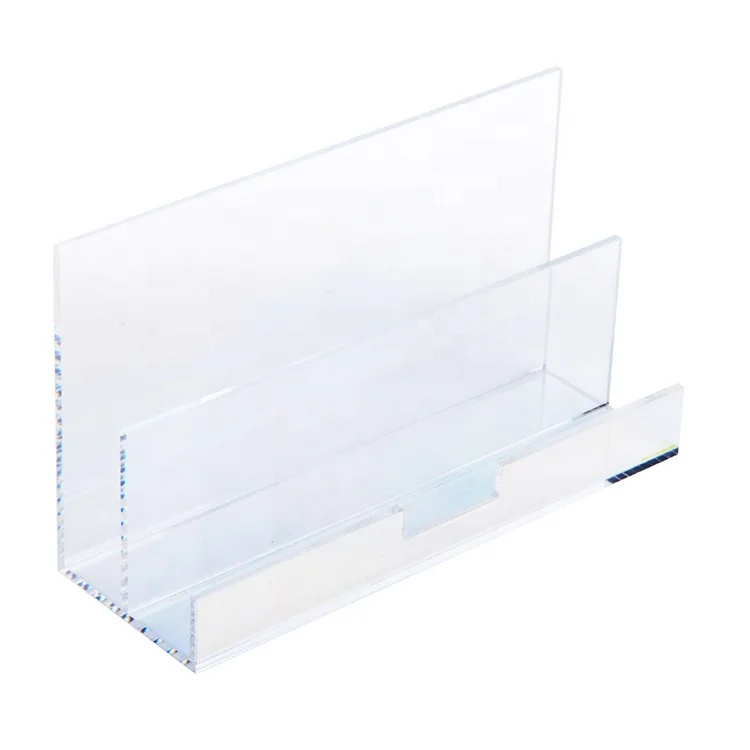 Домашний 2 яруса Радужный держатель для письма Настольный стеклянный