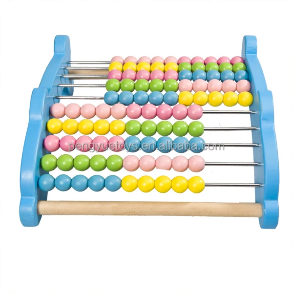 Классический деревянный Абакус, обучающая счетная игрушка, математический инструмент для малышей с красочными бусинами