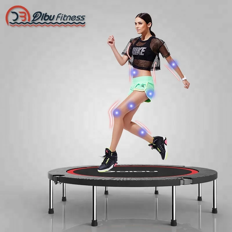 Коврик для прыжков на батуте взрослых уличный складной мини-банджи с ручкой безопасности 40 дюймов