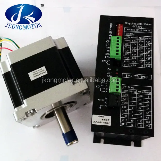 1.8 86mm (NEMA34)2 Phase Big Hybrid Stepper Motor JK86HS155-6204