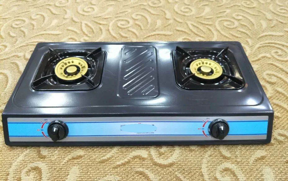 キッチン家電ステンレス鋼3銅バーナーガステーブルコンロ