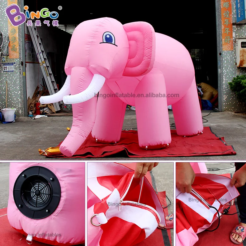 freies porto 3m aufblasbarer rosa elefant belüftet reizenden elefanten  ballon nach maß