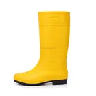 Cheap Yellow PVC Galoshes Jelly Water Garden Shoes Rubber Rain Boots Waterproof Gum Footwear
