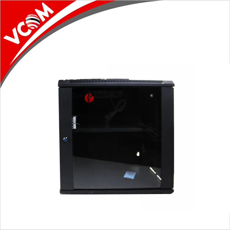 VCOM High Quality 600mm Width 9U Factory Wall Mount Indoor Network Server Rack Cabinet 19 Inch
