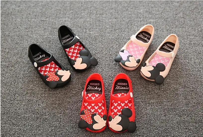 Fashion Minnie Cute Cartoon Baby Jelly Shoes Toddler Girls Princess Soft Sole Sandals Shoes