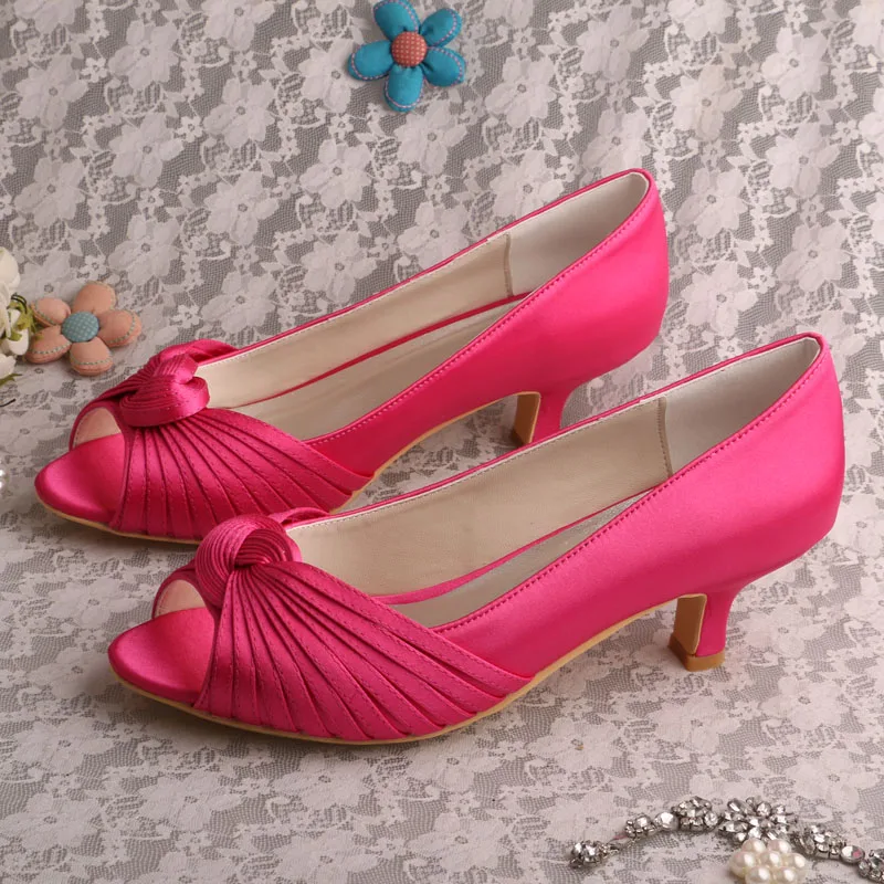 Fuchsia shoes low heel hotsell