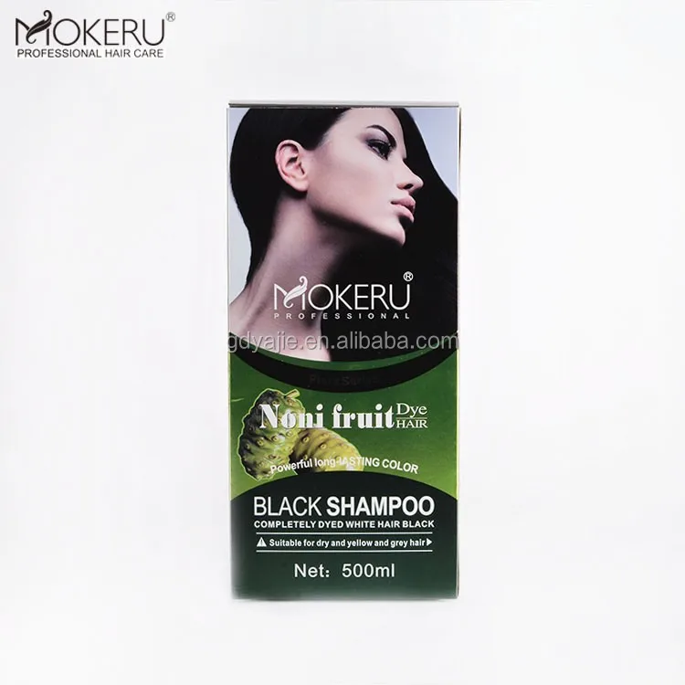 
Шампунь Mokeru с черной краской для быстрого затемнения волос, 5 минут, шампунь Noni для серых волос 