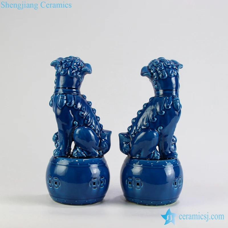 RZGB05-06 синего цвета в китайском стиле foo dog керамическая