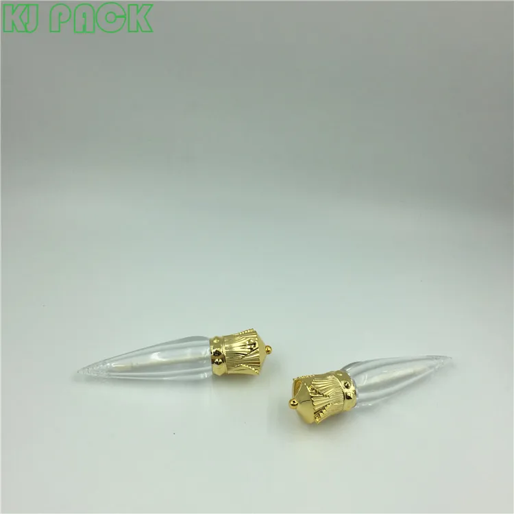 Пустая жидкая туба для блеска для губ Queen Gold Crown, 1 мл, 2 мл, 4 мл, многоразовые бутылки для инструментов для макияжа