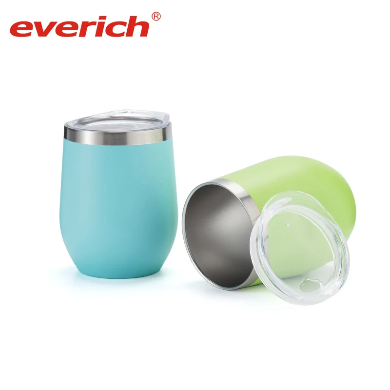 10 унций, оптовая продажа, бестселлер, Забавный стакан в форме яйца вина с крышкой