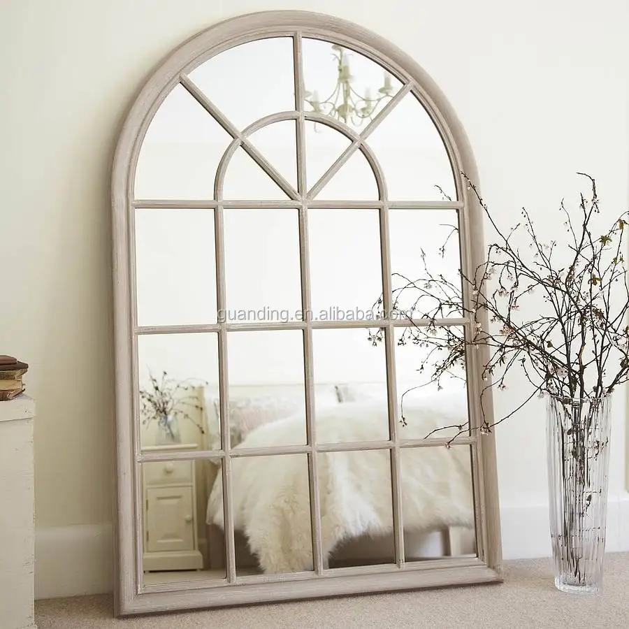 Зеркало arched Windowpane Palladian Mirror