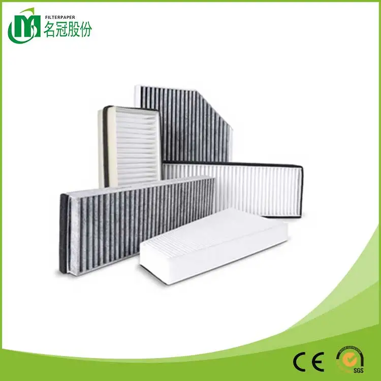 Coconut Shell Based Granulated  Activated Carbon Bonded to PP Melt Blown air Filter Media in Roll