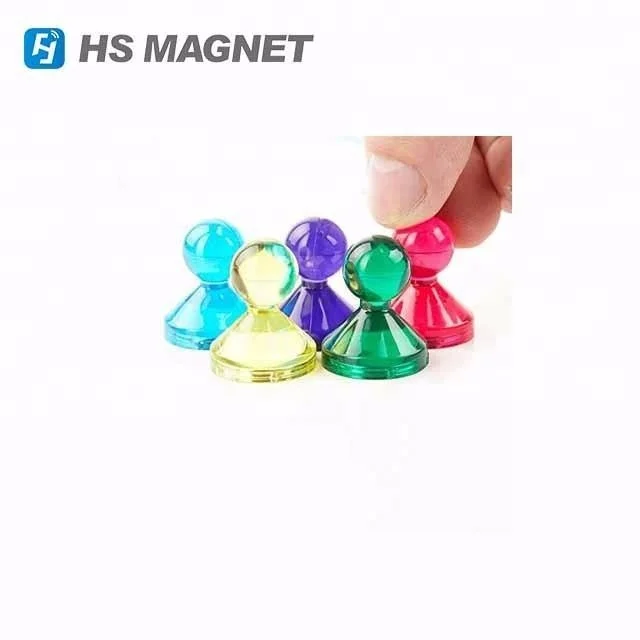 Сверхпрочные Постоянные неодимовые пластиковые магниты для белой доски нажимные штифты холодильника школы и офиса кухни