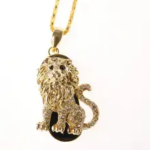 Mini Lion USB 64GB 128GB Flash Drive Usb 2.0 Pen Drive 1TB Memory Stick Pendrive 2TB 32gb Pendriver Animal Necklace Gift Gadget