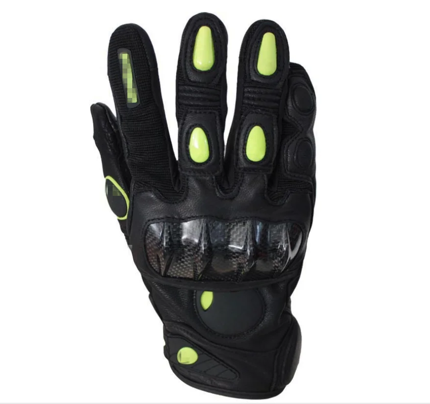 Безопасные кожаные мотоциклетные перчатки на