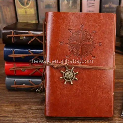 Vintage Leather Writing Notebook Refillable Paper Diary Notebook Classic Daily Use Gifts