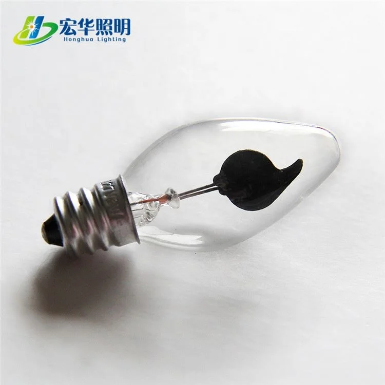 C7 Led Housing Flicker Flame Light Candle Bulb for Home Christmas Decoration