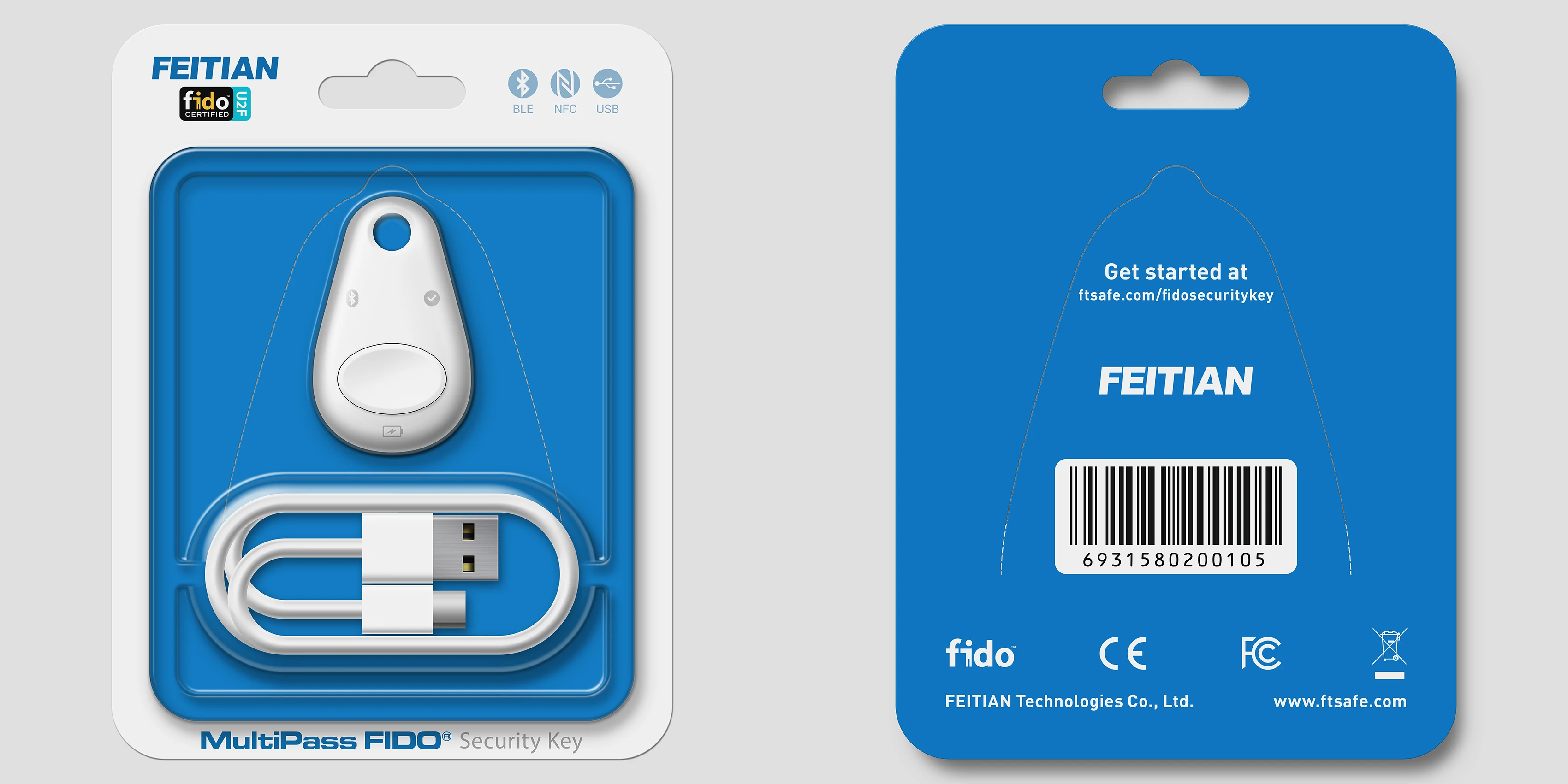 Multipass Fido U2f Nfc Ble Usb Security Key K13 View Ble Feitian Product Details From Feitian Technologies Co Ltd On Alibaba Com