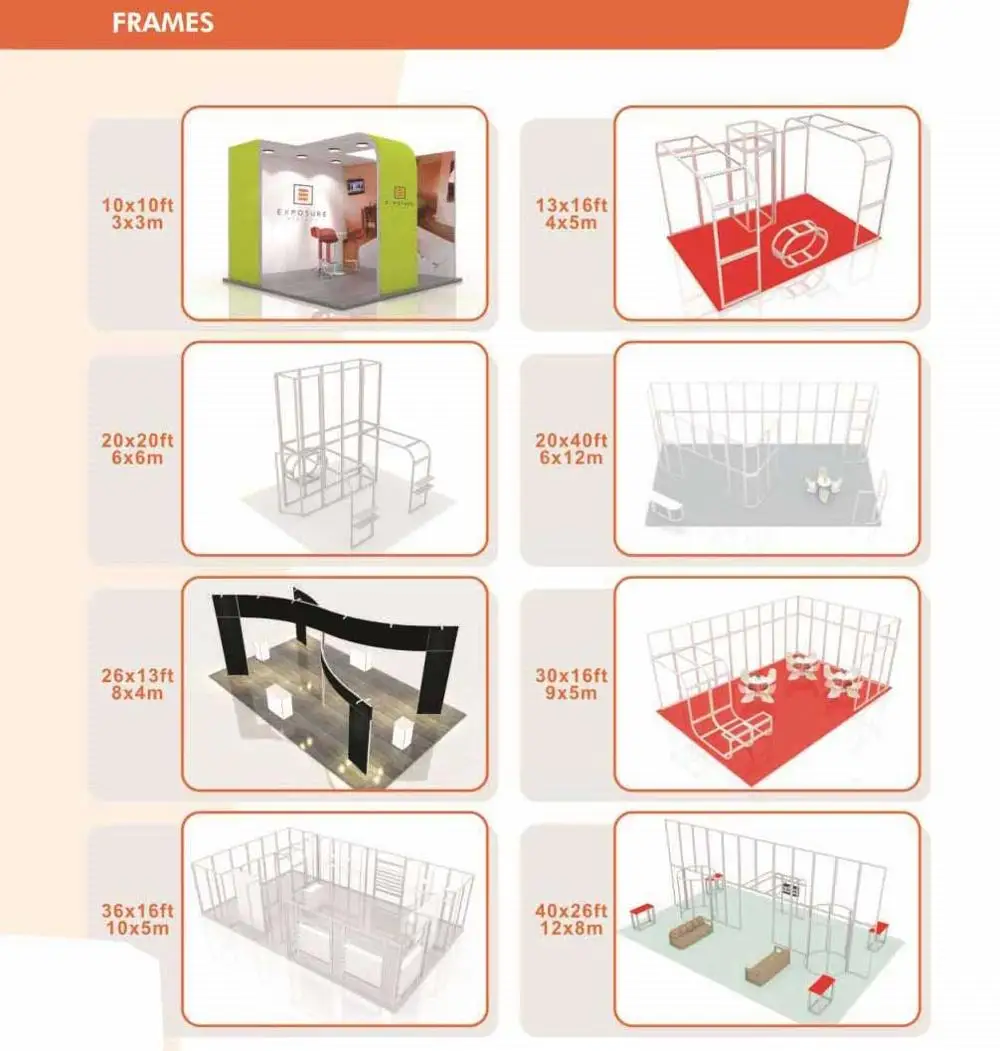 Exhibition Table Trade Show  Partition Wall Panel Stands Free Design  Booth Display Portable