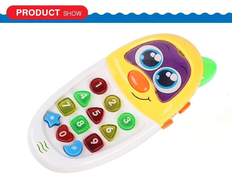 Английский и испанский пластиковый обучающий мобильный сотовый телефон для детей