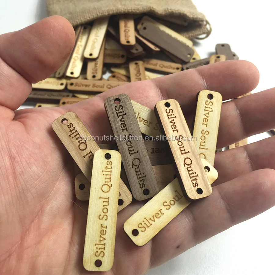 Handicraft Personalised Wooden Custom Brand Label Name Label Hang Label Hang Tags