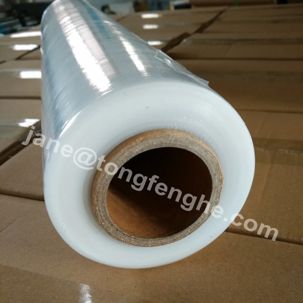 Polyethylene film for packaging Extensible Film Roll H 50cm White Black between