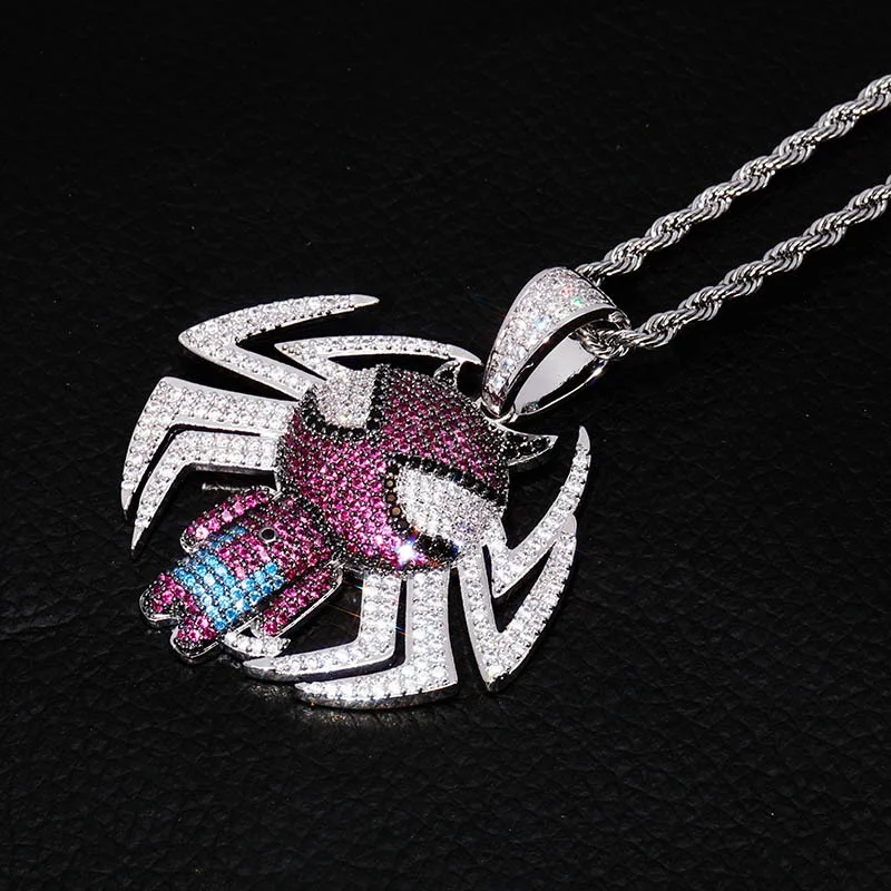 Cadeau Halloween Garçon Fille Collier Spider Man Charms Alliage | Pendentif Araignée Réglable | Cadeau Super-Héros Pour Enfants Et Adultes Cadeau Enfant Marvel