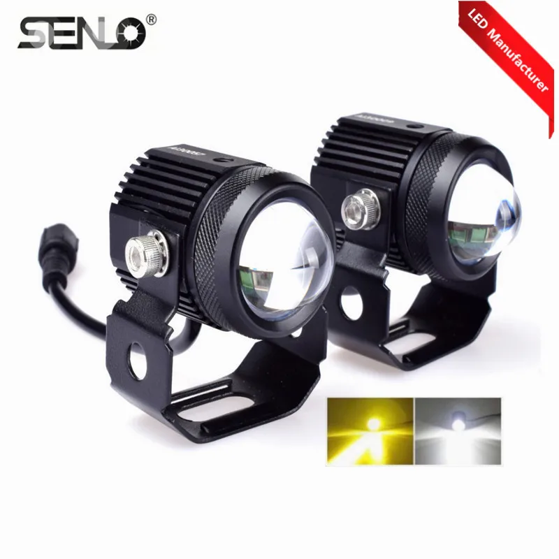 
 Горячая Распродажа мини-фары дальнего света фары рабочего света H4 H6 T19 дальний/ближний свет светодиодные противотуманные фары для мотоцикла ATV SUV трактора яхты  