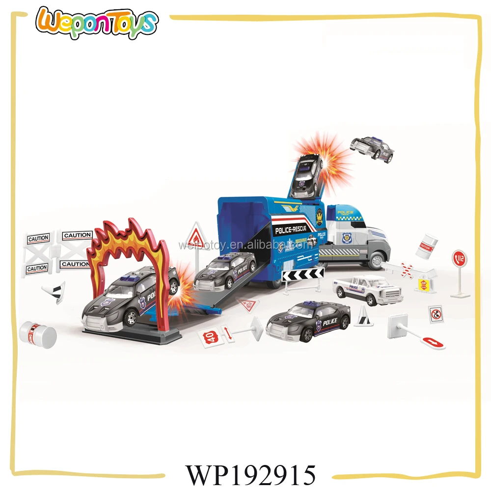 
Популярная детская Парковка Игрушка из металла полицейский участок мини парковка игрушки для продажи 