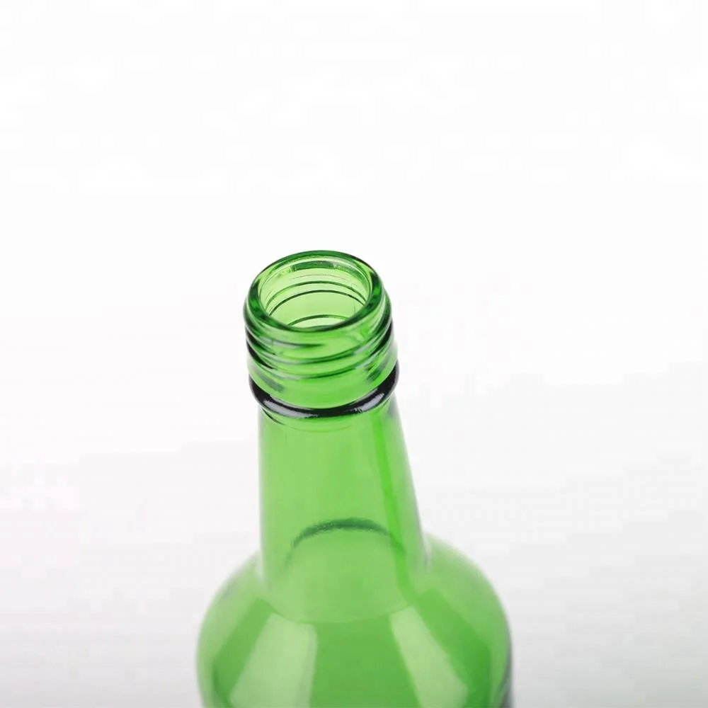 360ml Vert Bouteille vide Soju coréen avec couvercle en aluminium - Chine  Bouteille de liqueur Soju et bouteille prix